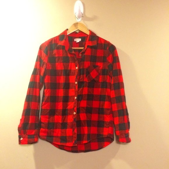 Cat N Jack Flannel Button Down Shirt - Picture 1 of 3